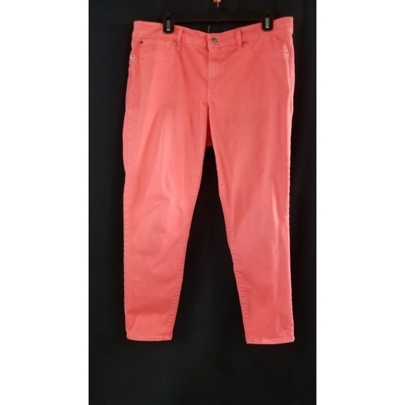 Gap Size 32 14 Coral Legging Jeans - Picture 1 of 5